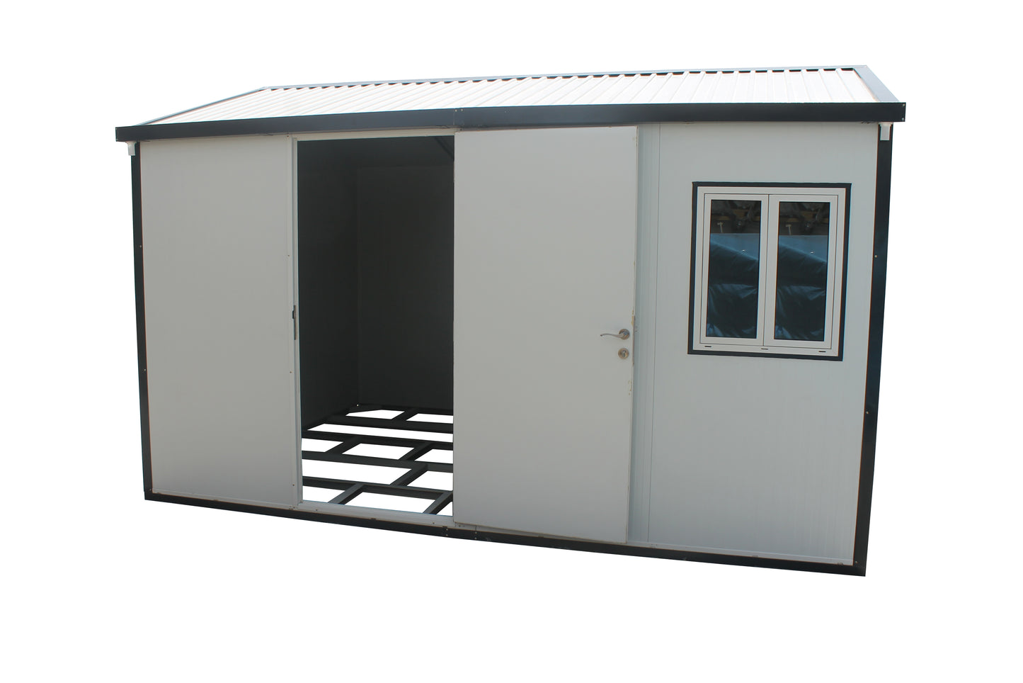Duramax Insulated Gable-Top Storage Building (13’W x 10’D x 8.5’H)