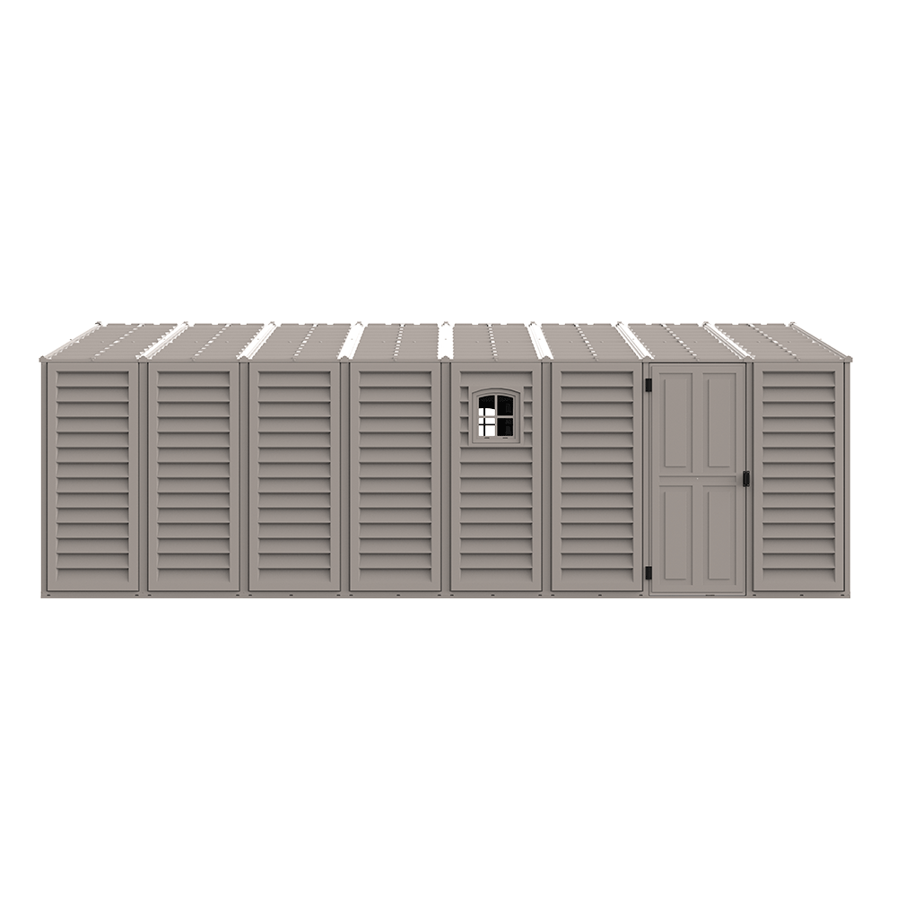 10.5'x20.5' Vinyl Garage w/ Foundation & 2 Windows