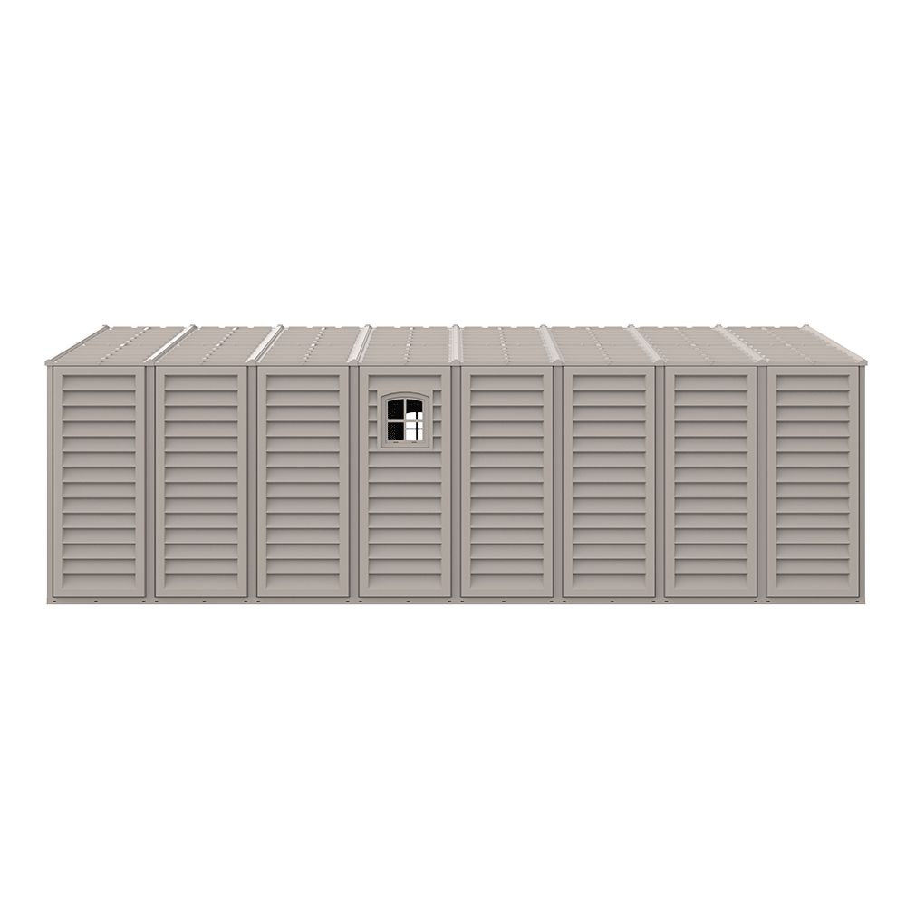 10.5'x20.5' Vinyl Garage w/ Foundation & 2 Windows