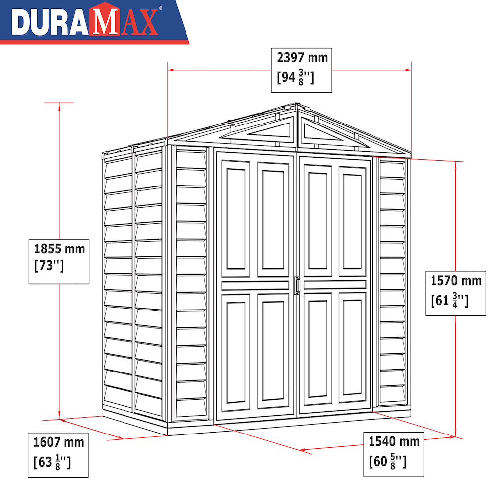 DuraMax DuraMate Vinyl Shed w/Foundation