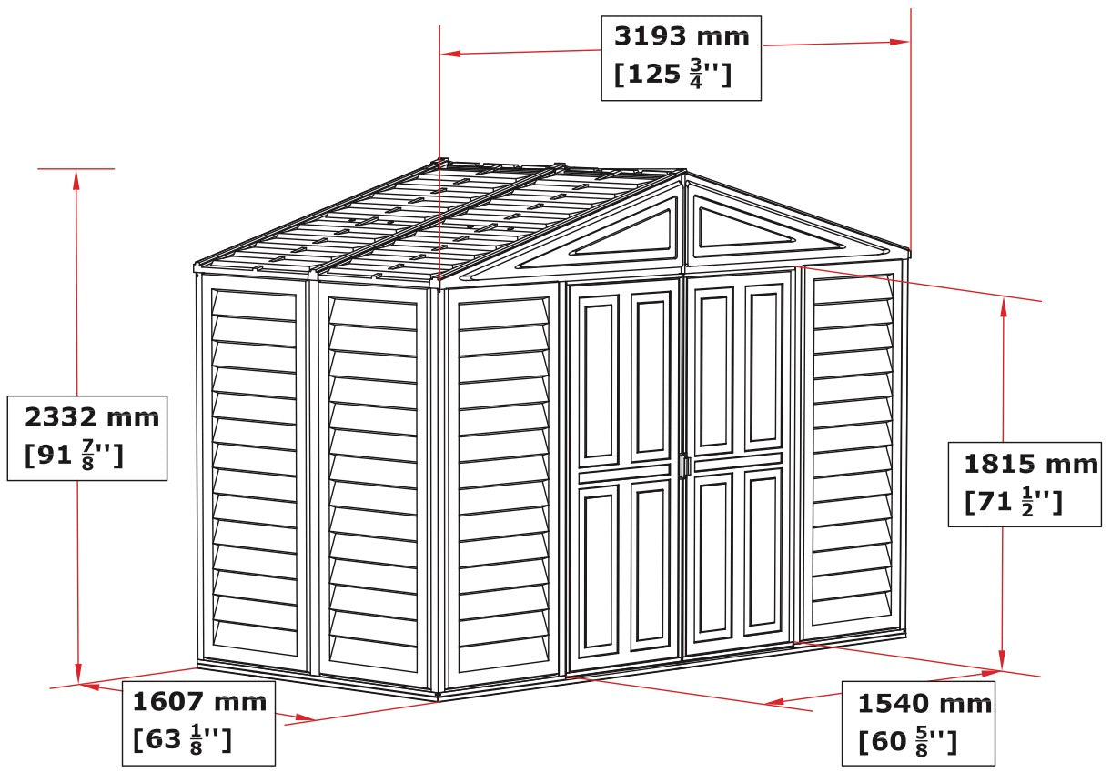 WoodBridge 10x5 w/ Foundation